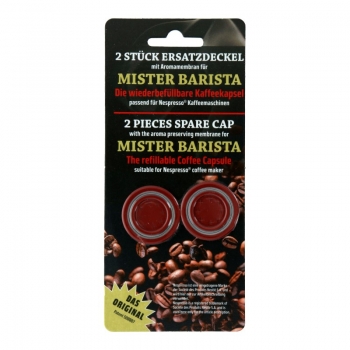Mister Barista - Ersatzdeckel (Braun) für Nespresso Kaffeemaschinen