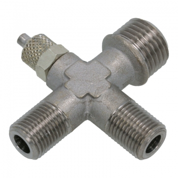 Fluid-Anschluss X-Form (1/4" / 2x1/8" / 5x3mm) für Quickmill Espressomaschinen