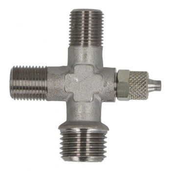 Fluid-Anschluss X-Form (1/4" / 2x1/8" / 5x3mm) für Quickmill Espressomaschinen