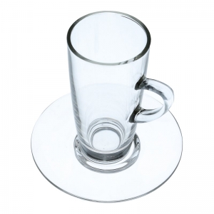 Latte Macchiatotassen mit Untertasse (Glas / 2er-Set) - Accessoires &amp; Zubehör Tassen &amp; Gläser