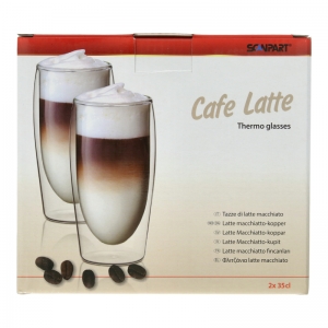 Lattemacchiatotassen (Thermoglas / 2er-Set) - AEG CG6400 Caffe Grande