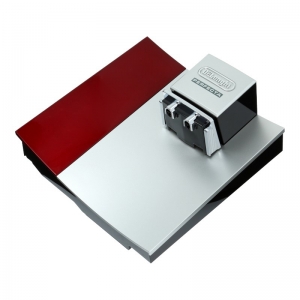 Tür (Silber / Rot) inkl. Kaffeeauslauf - DeLonghi ESAM 5500.R - Perfecta Wurzelholz