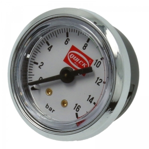 Manometer (Pumpe 0-16 bar / Weiß / Original) - Quickmill 0960 Carola (Einkreis)