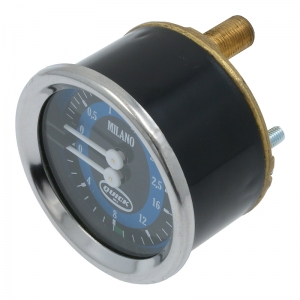 Manometer (Pumpe &amp; Kessel / Blau / Original) - Quickmill 0985 Aquila (NEW)